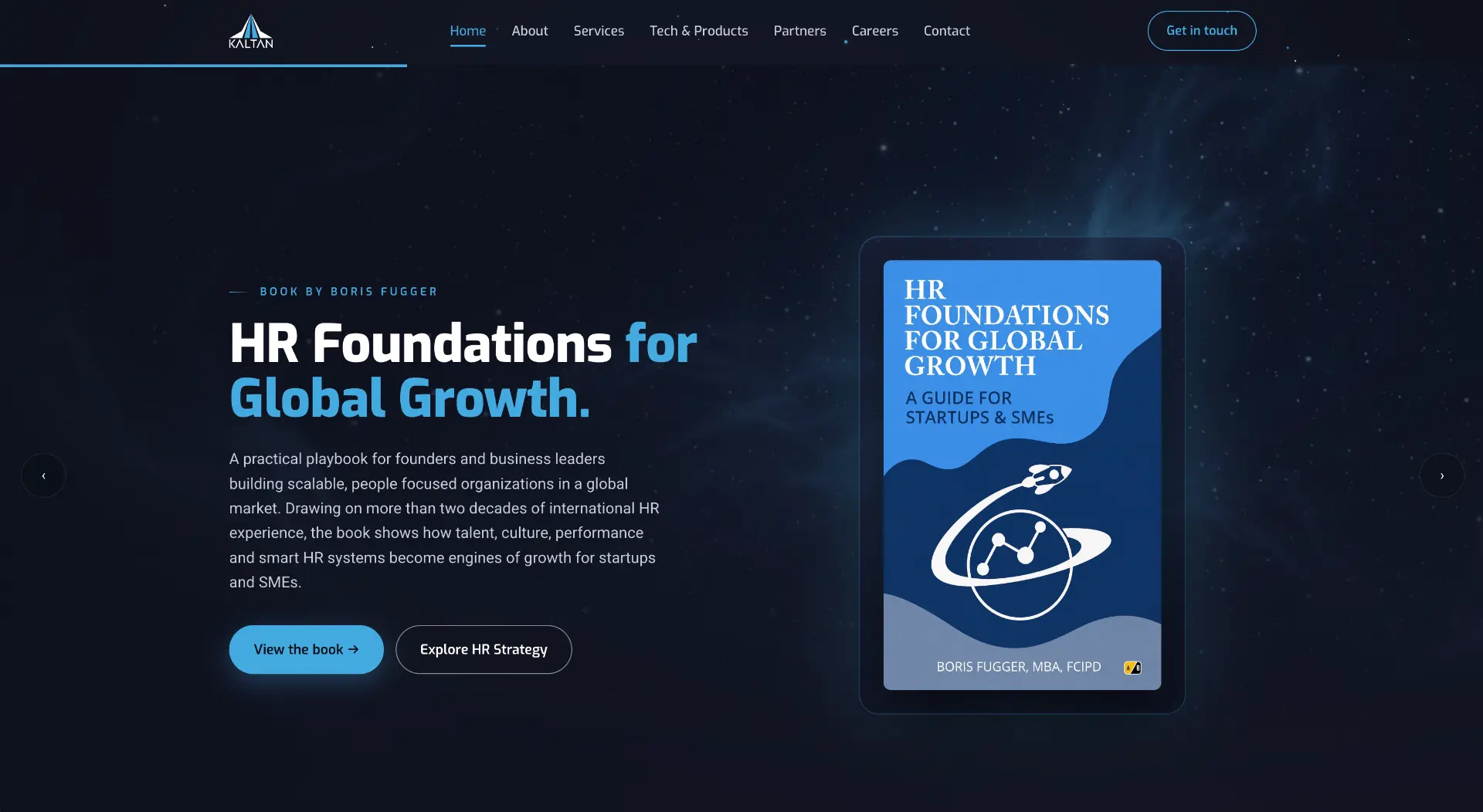 Kaltan Group homepage: “HR Foundations for Global Growth.”